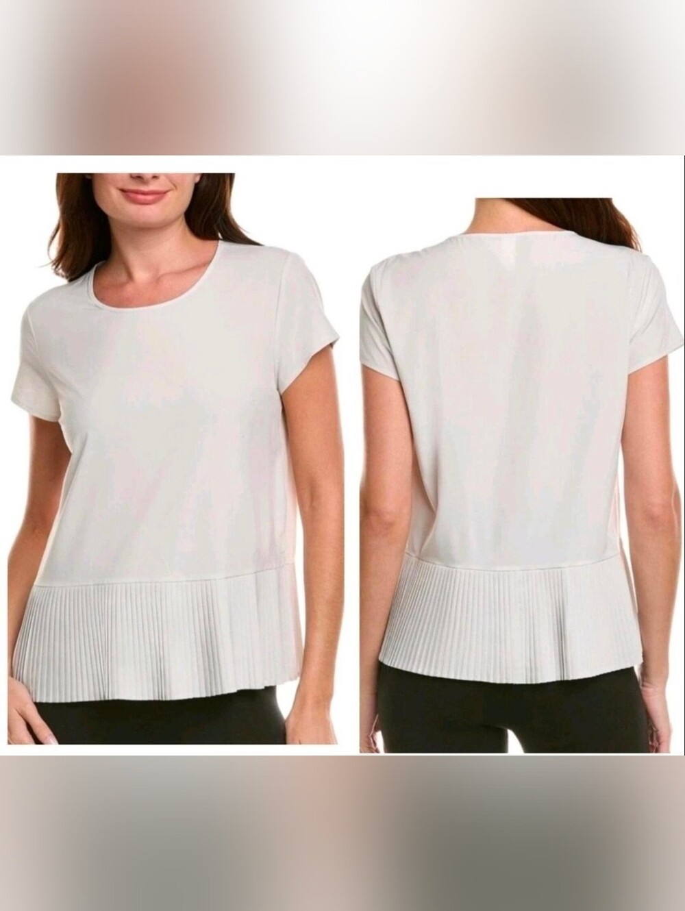 SPANX Crew Neck Tee in Soft White